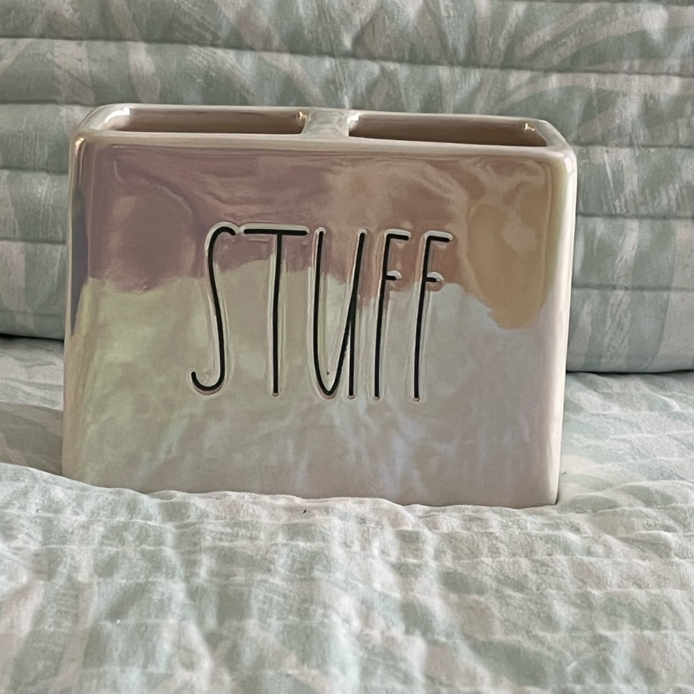 IRIDESCENT RAE DUNN STUFF HOLDER RARE ✨